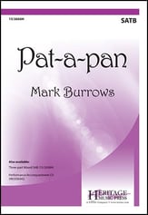 Pat-a-pan SATB choral sheet music cover